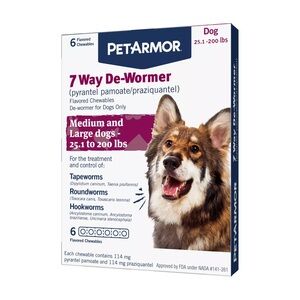 PetArmor® 7 Way De-Wormer for Medium and Large Dogs - Chewables